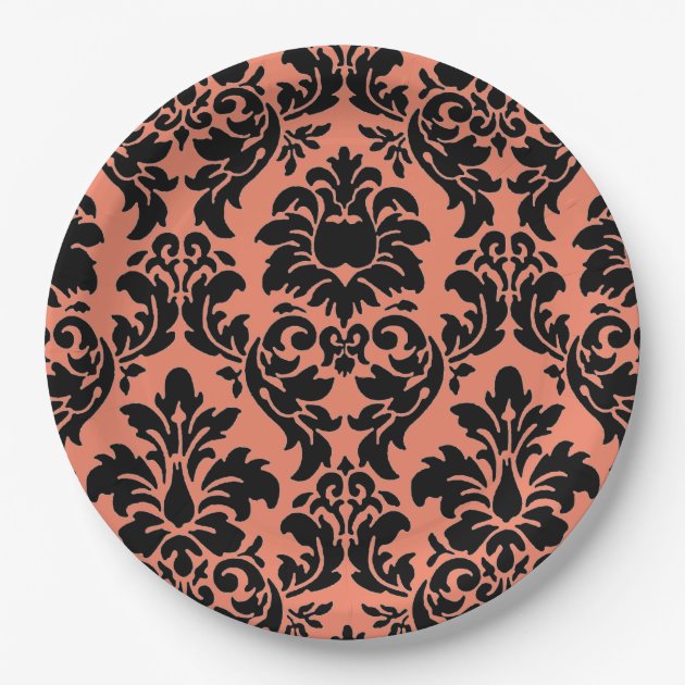 damask paper plates