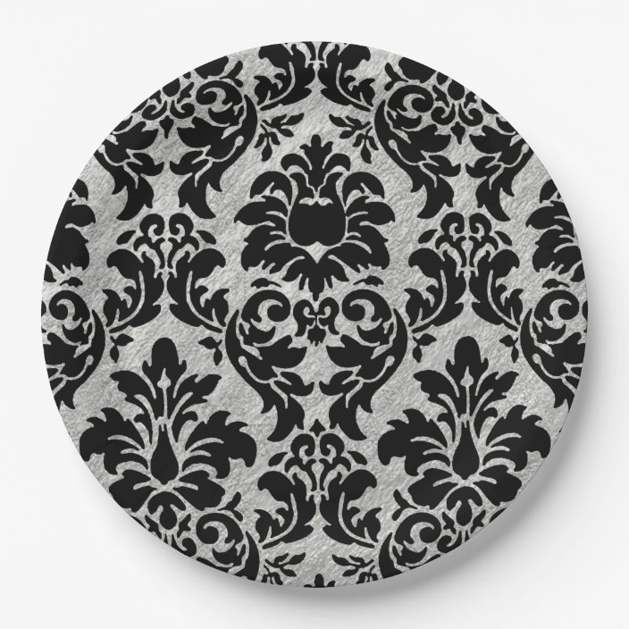 damask paper plates