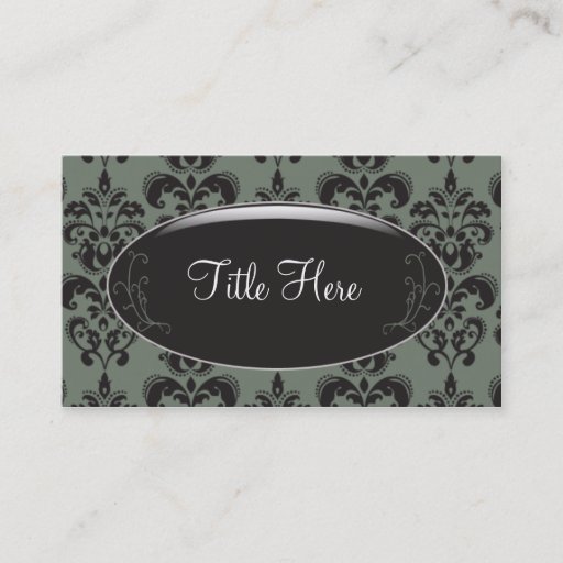 Customizable Damask Opal Business Card
