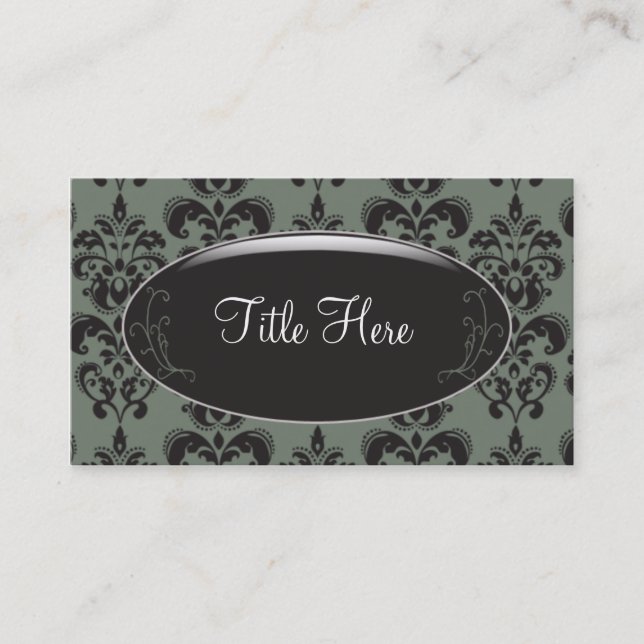 Damask Opal Business Card (Front)