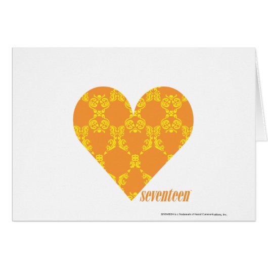 Damask Orange-Yellow 2 Cards (Front Horizontal)