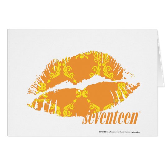Damask Orange-Yellow Cards (Front Horizontal)