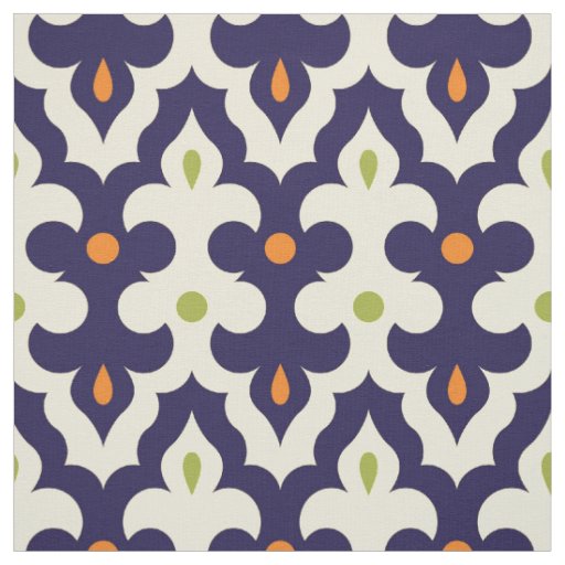 Damask paisley arabesque Moroccan pattern girly Fabric