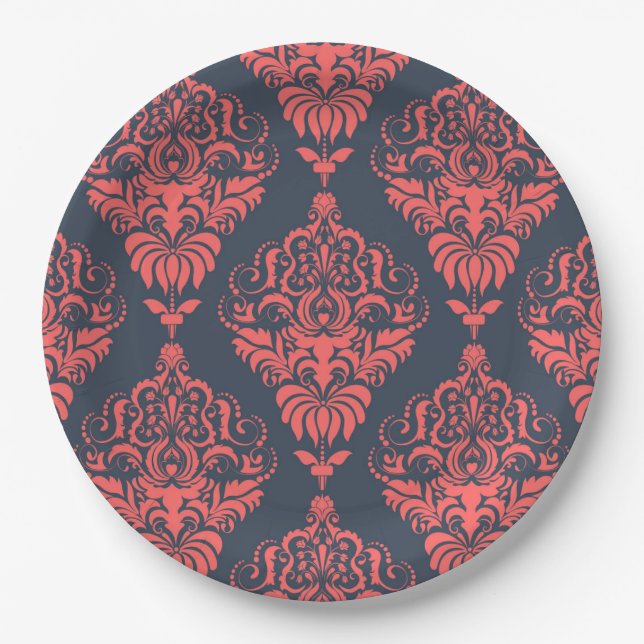 Damask Paper Plates (Front)