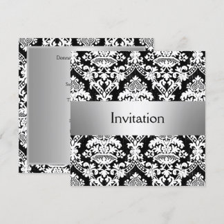 Damask Party Invitation save the date