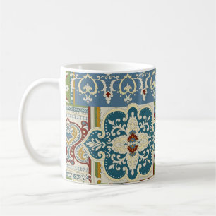 Damask Patchwork: Colorful Turkish Vintage. Coffee Mug