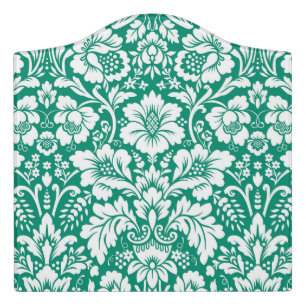 Damask Pattern 10 Door Sign