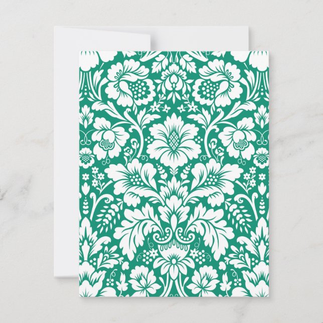 Damask Pattern 10 Note Card (Front)