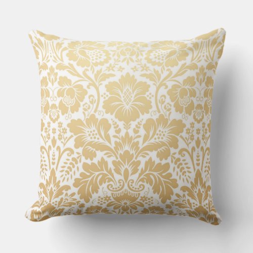 Damask Pattern 1 Throw Pillow