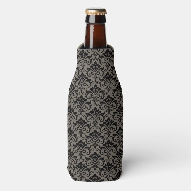 Damask Pattern 2 Bottle Cooler (Bottle Front)