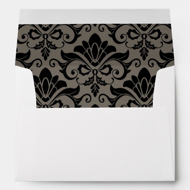 Damask Pattern 2 Envelope (Back (Bottom))