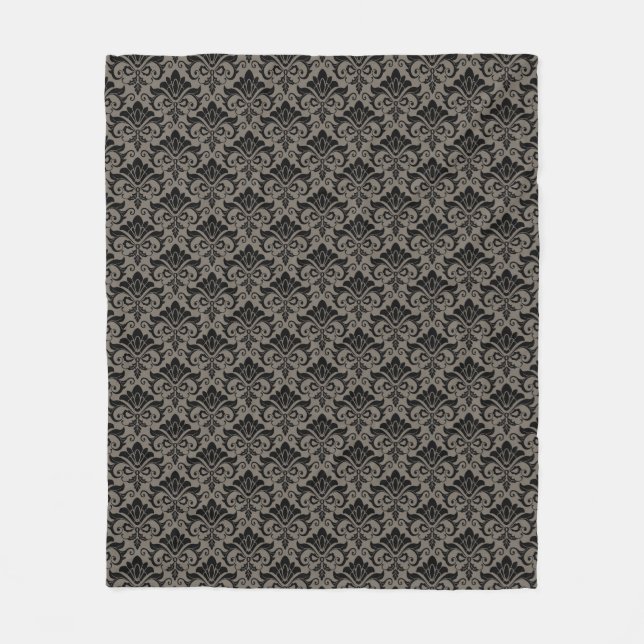 Damask Pattern 2 Fleece Blanket (Front)