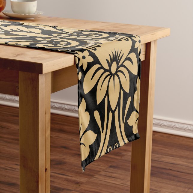 Damask Pattern 2 Short Table Runner (In Situ)