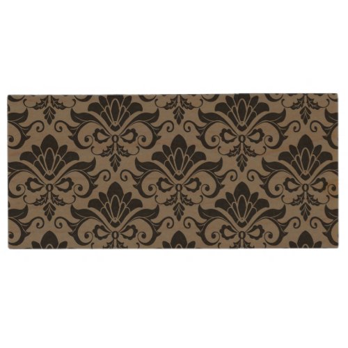 Damask Pattern 2 Wood USB Flash Drive