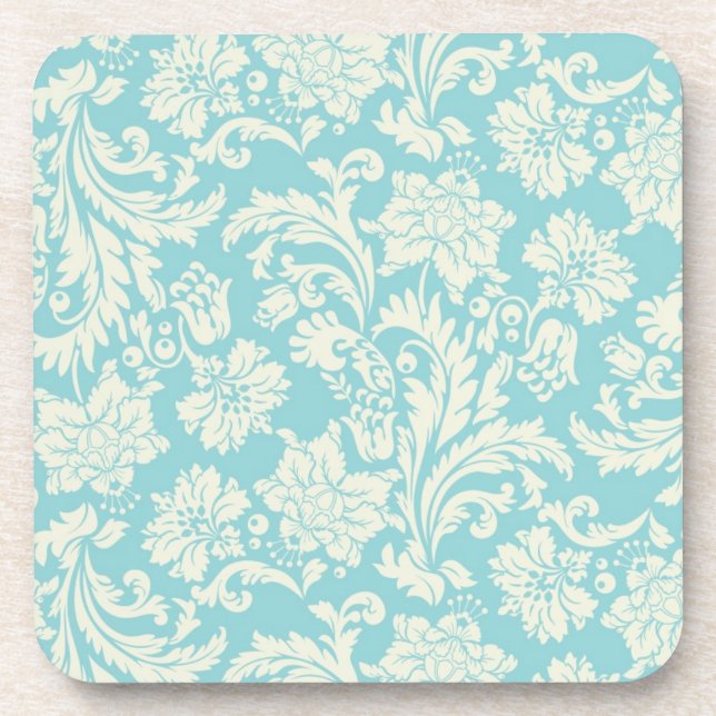 Damask Pattern 3 Beverage Coaster (Front)