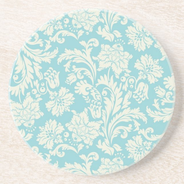 Damask Pattern 3 Drink Coaster (Front)