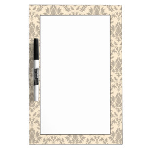 Damask pattern 3 dry erase board