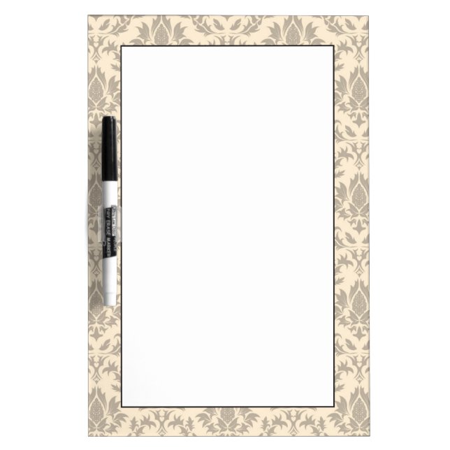 Damask pattern 3 dry erase board (Front)