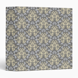 Damask pattern 3 ring binder