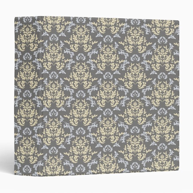 Damask pattern 3 ring binder (Front/Spine)