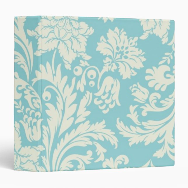 Damask Pattern 3 Ring Binder (Front/Spine)