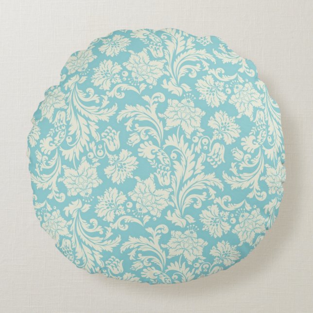 Damask Pattern 3 Round Pillow (Front)