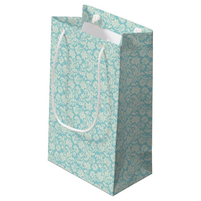 Damask Pattern 3 Small Gift Bag (Back Angled)