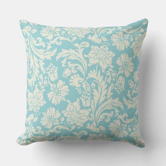 Damask Pattern 3 Throw Pillow (Front)