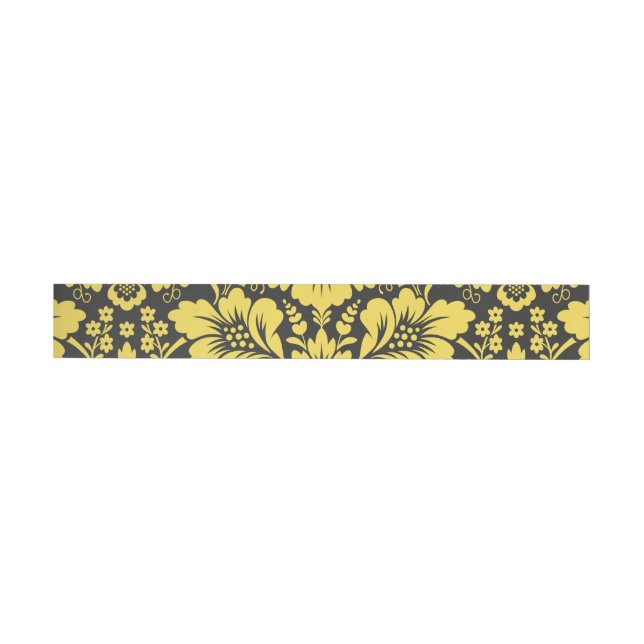 Damask Pattern 3 Wrap Around Label (Individual)