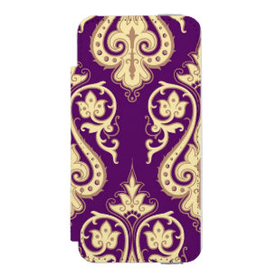 Damask Pattern 4 iPhone SE/5/5s Wallet Case