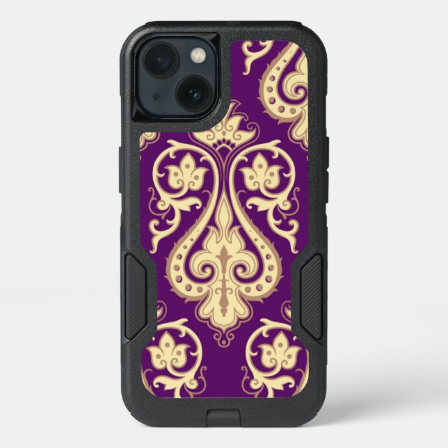Damask Pattern 4 Otterbox iPhone Case (Back)