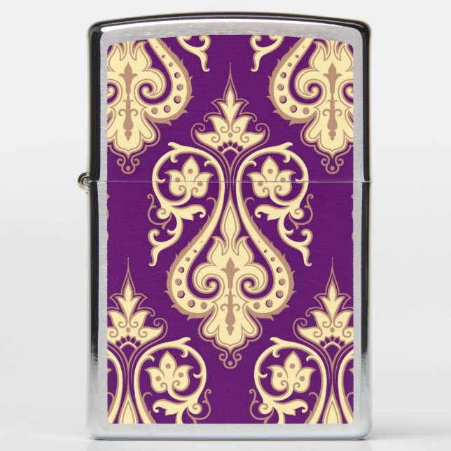 Damask Pattern 4 Zippo Lighter (Front)
