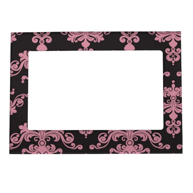 Damask Pattern 5 Magnetic Picture Frame (Front)