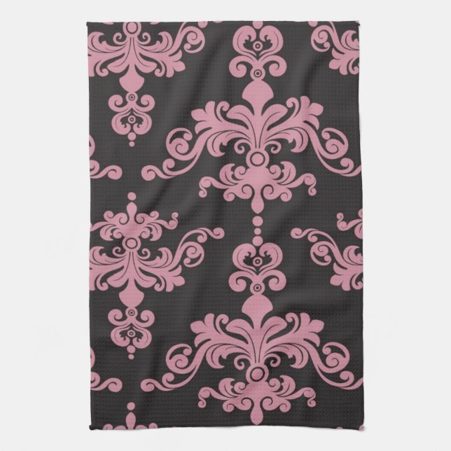 Damask Pattern 5 Towel (Vertical)