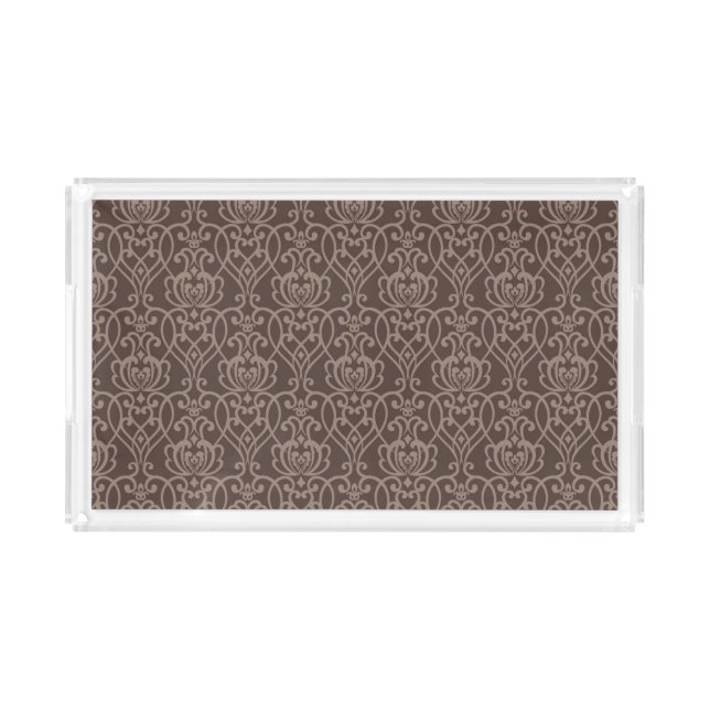 Damask pattern 6 acrylic tray (Front)