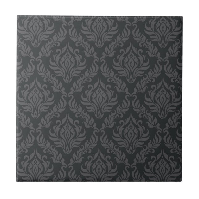 Damask Pattern 6 Ceramic Tile (Front)