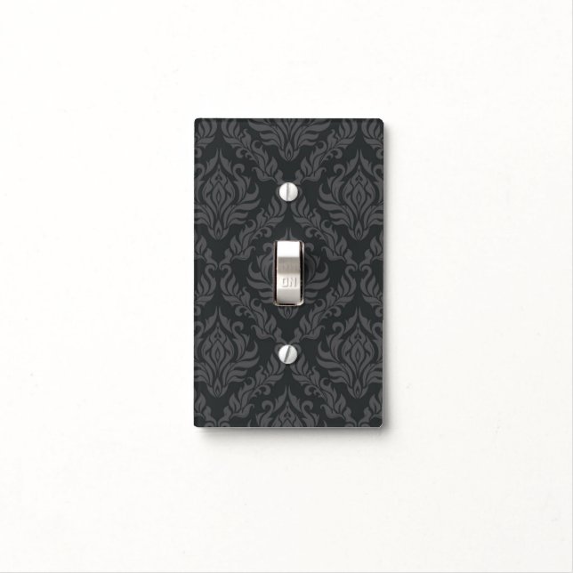 Damask Pattern 6 Light Switch Cover (In Situ)