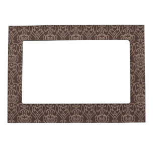 Damask pattern 6 magnetic photo frame