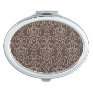 Damask pattern 6 makeup mirror