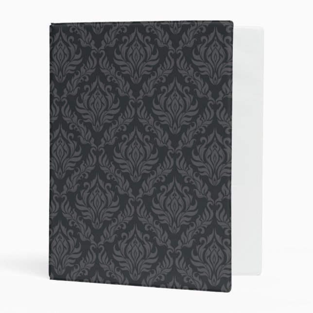 Damask Pattern 6 Mini Binder (Front/Inside)