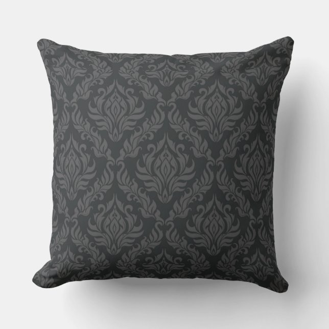 Damask Pattern 6 Throw Pillow (Front)