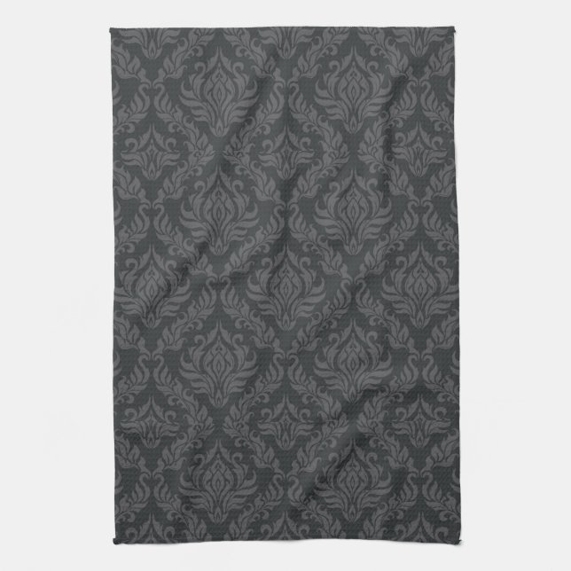 Damask Pattern 6 Towel (Vertical)