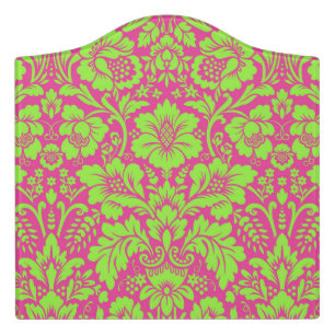 Damask Pattern 9 Door Sign