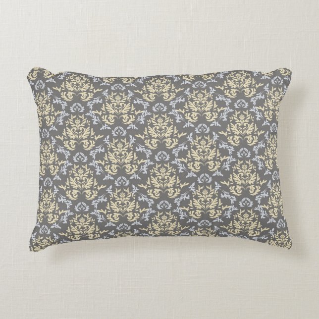 Damask pattern accent pillow (Front)