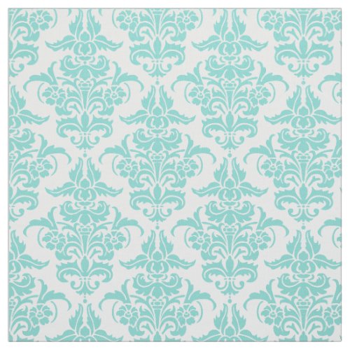 Damask Pattern _ Aqua Fabric