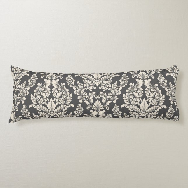 Damask Pattern Body Pillow (Front)