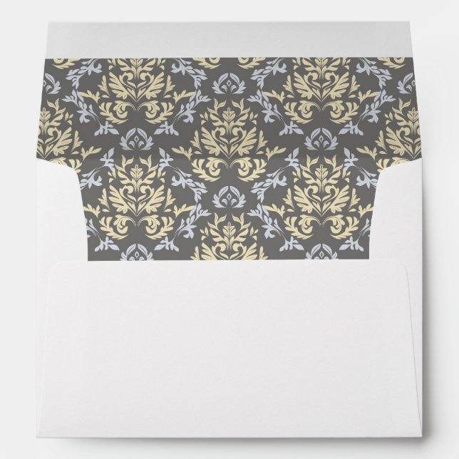 Damask pattern envelope (Back (Bottom))