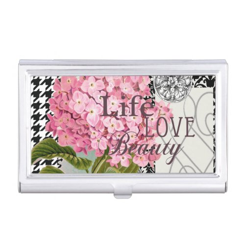 Damask Pattern Floral Decor Pretty Case For Business Cards