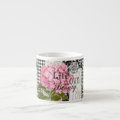 Damask Pattern Floral Decor Pretty Espresso Cup