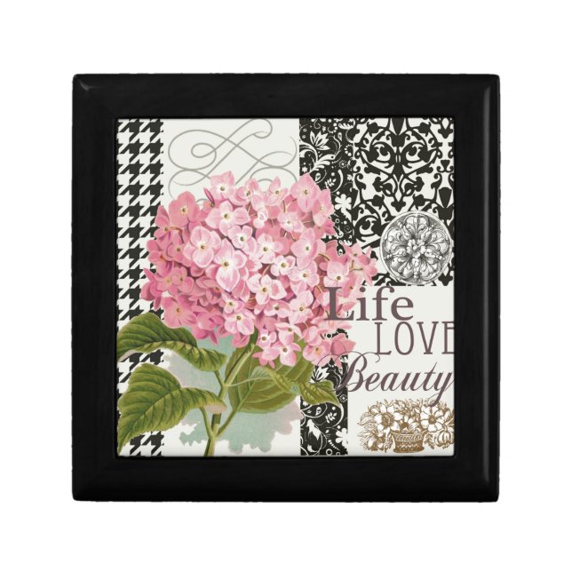 Damask Pattern Floral Decor Pretty Gift Box (Front)